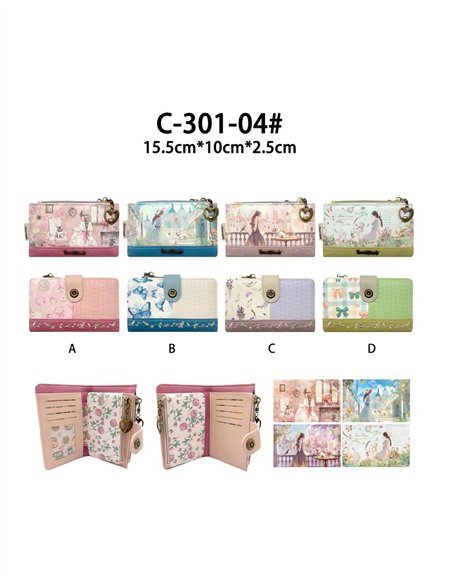 Portefeuille imprimé moyen