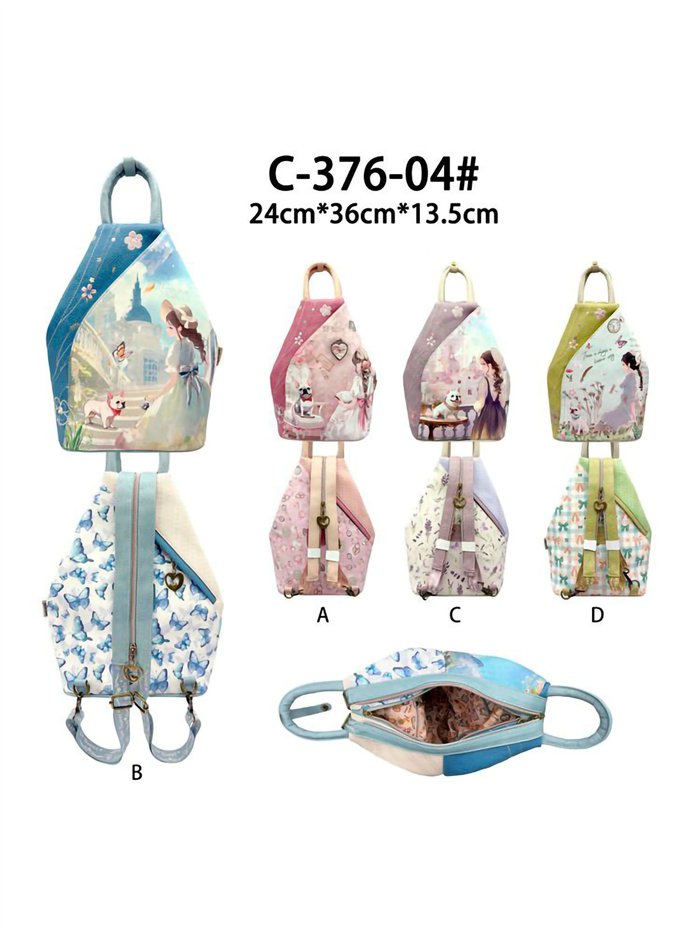 Mochila com estampa antifurto