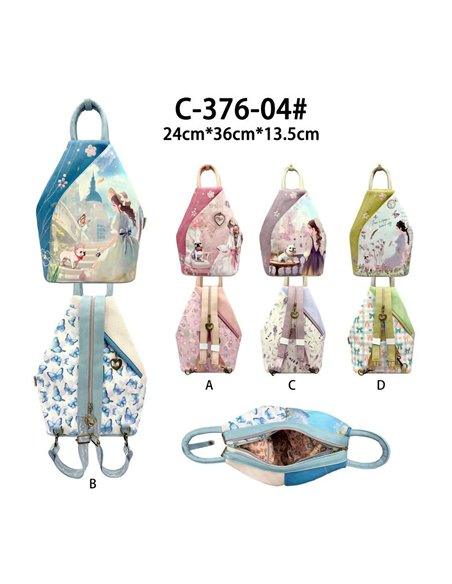 Mochila com estampa antifurto