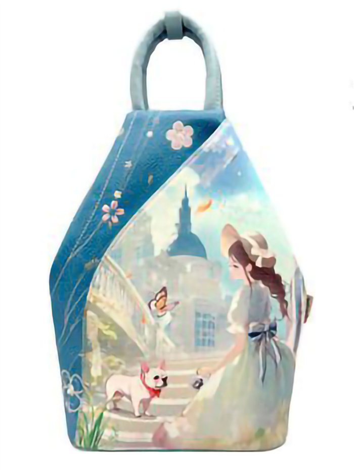 Mochila com estampa antifurto