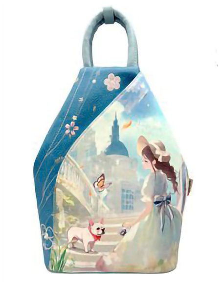 Mochila com estampa antifurto