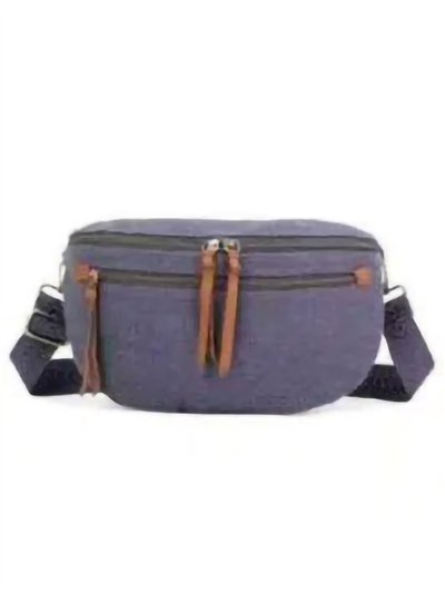 Pochete casual de lona com zíper