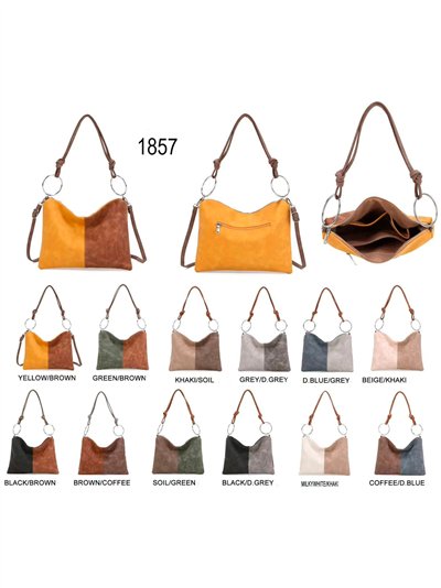 Two-tone hobo shoulder bag 2