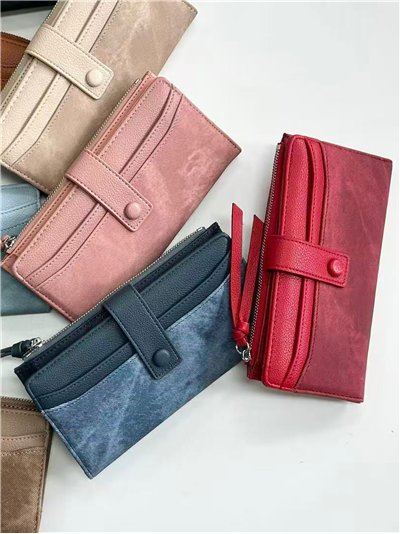 Billetero largo bicolor