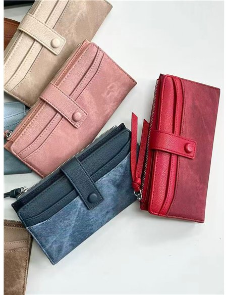 Billetero largo bicolor