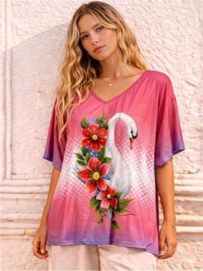 Oversized printed top