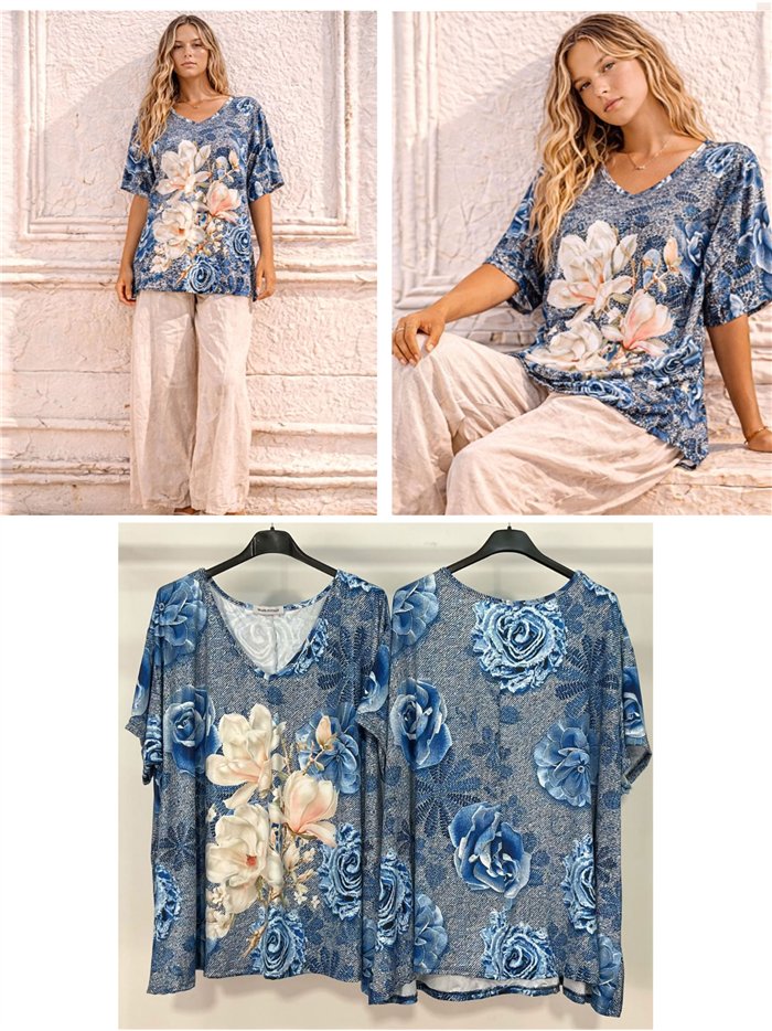 Oversized printed top