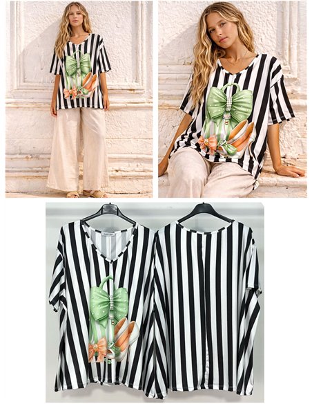 Oversized printed top