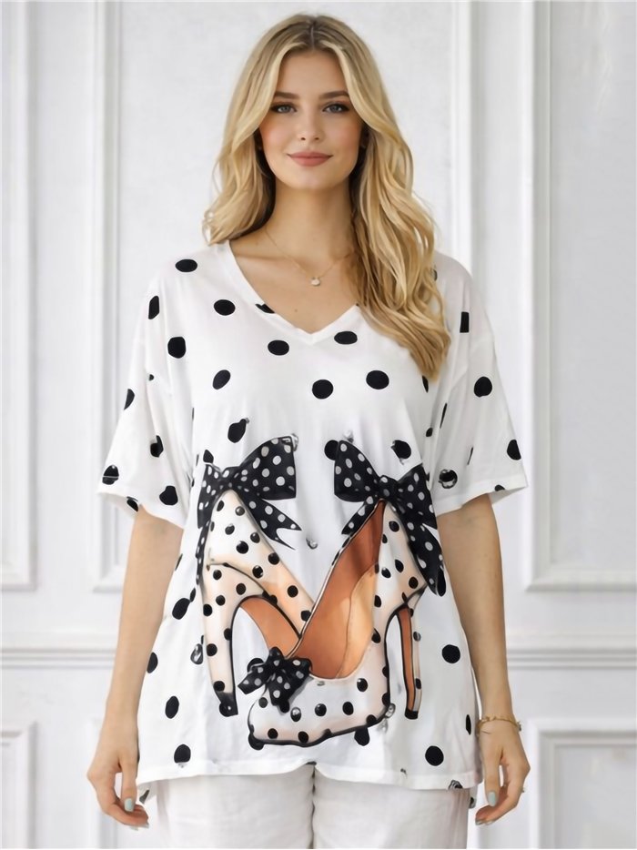 Oversized printed top