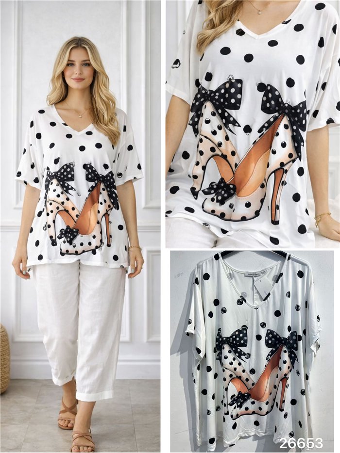 Oversized printed top