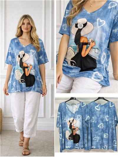 Oversized printed top 2