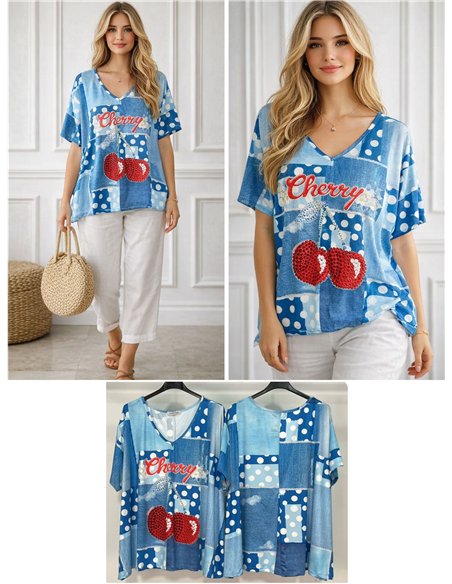 Oversized printed top