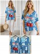 Oversized printed top