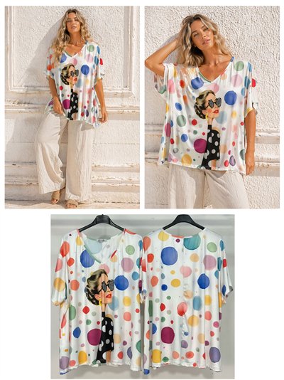 Oversized printed top 2