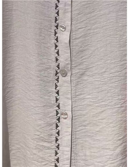 Camicetta taglie forti con finiture stampate