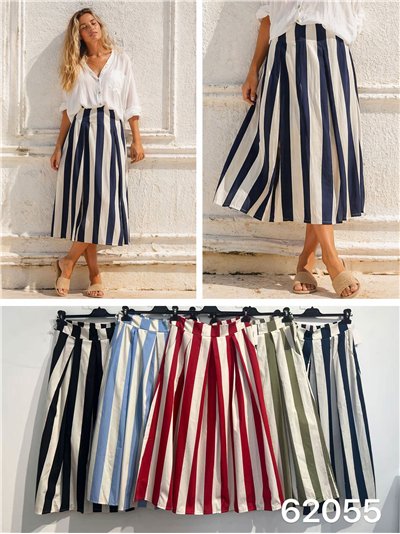 Striped midi skirt 2
