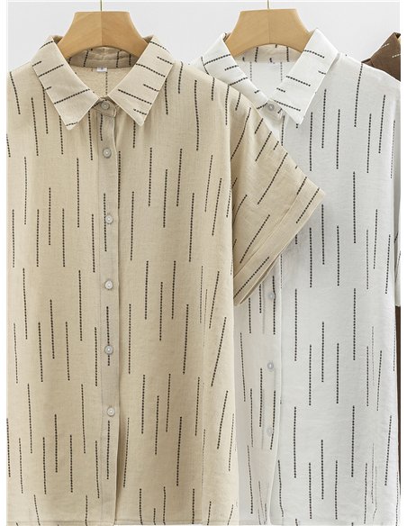 Conjunto camisa estampado lino y short