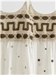 Vestido bordado crochet de tirantes