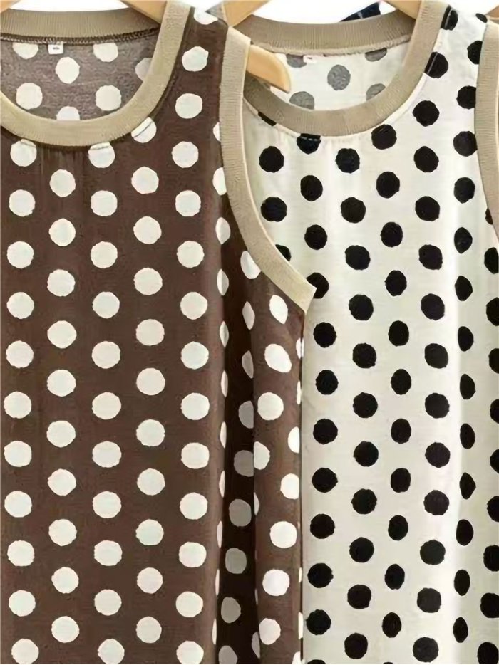 Vestido midi lunares