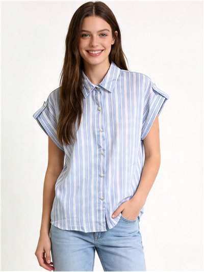Camisa algodón rayas