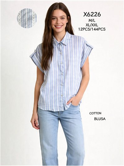 Camisa algodón rayas 2