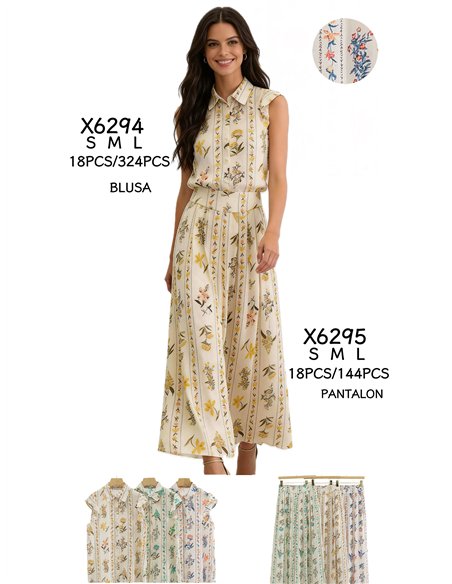 Pantalón palazzo estampado