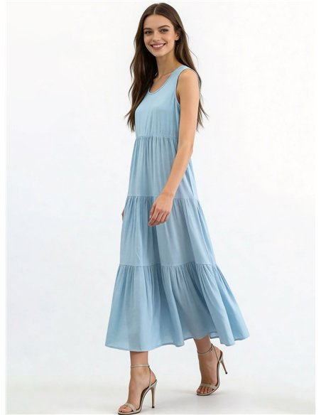 Vestido largo sin mangas