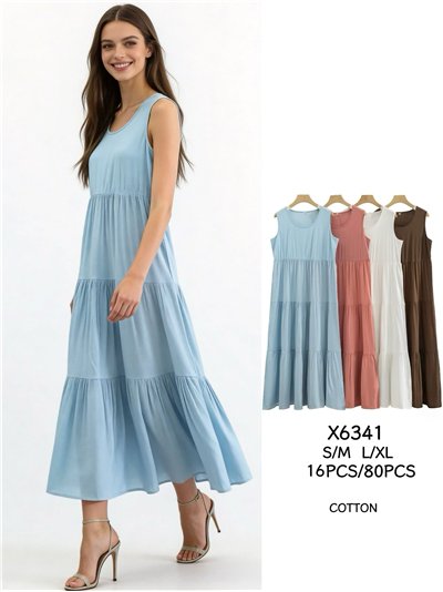 Vestido largo sin mangas 2