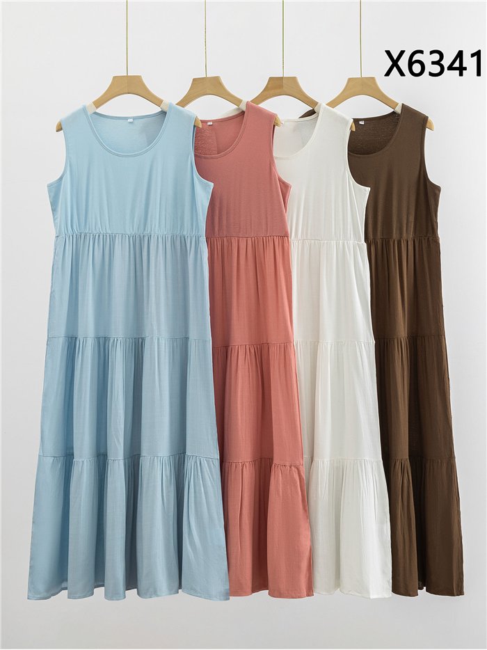 Vestido largo sin mangas