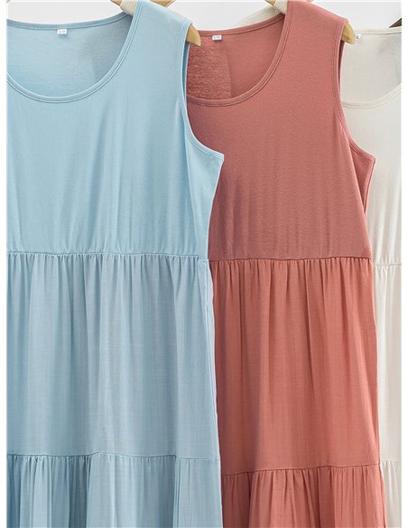 Vestido largo sin mangas