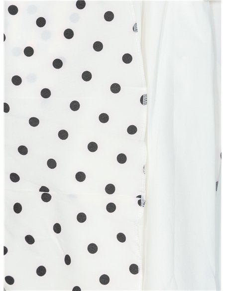 saia curta de bolinhas