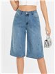 Jeans culotte bordados