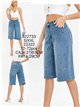 Jeans culotte bordados