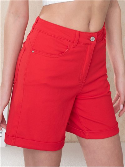 bermuda di jeans rossi