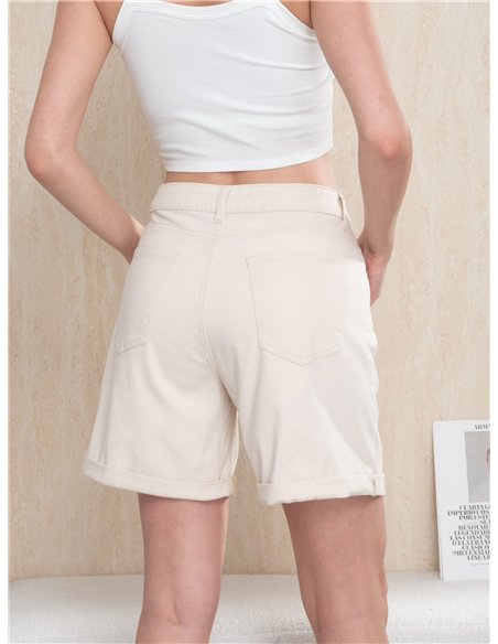 Bermuda denim beige
