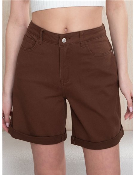 Bermuda jeans chocolate