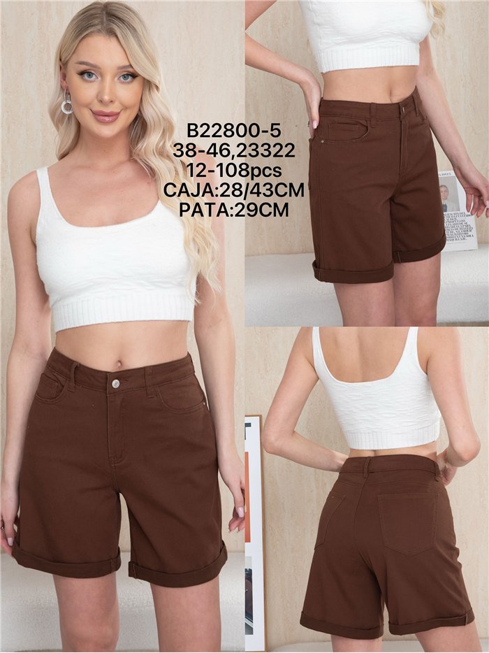 Bermuda jeans chocolate