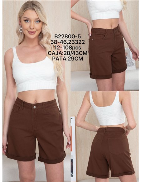 Bermuda jeans chocolate