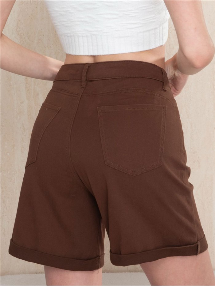 Bermuda jeans chocolate