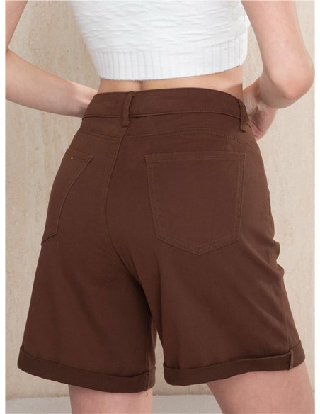 Bermuda jeans chocolate