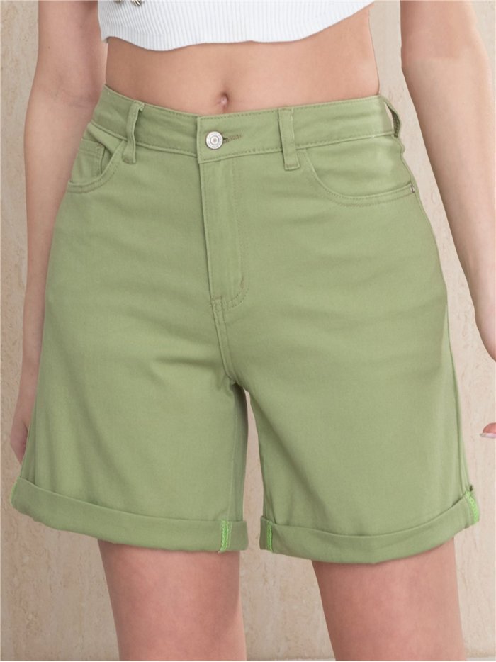 bermuda in denim verde