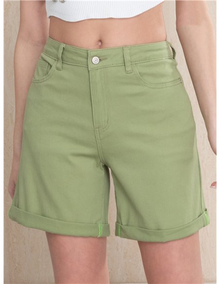 bermuda in denim verde