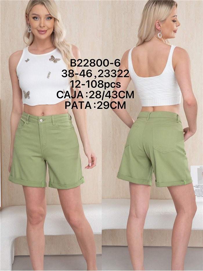 bermuda in denim verde