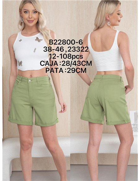 bermuda in denim verde