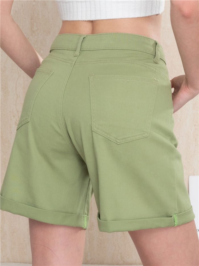 bermuda in denim verde