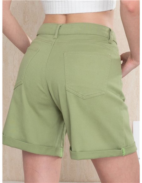 bermuda in denim verde