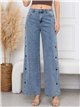 Jeans wide leg estrellas y tachas