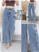 Jeans wide leg estrellas y tachas