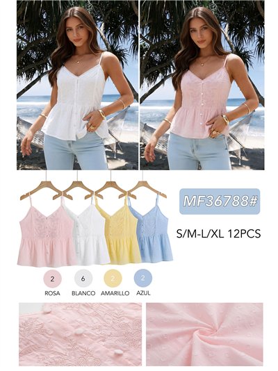 haut en dentelle plumeti brodée de fleurs 2