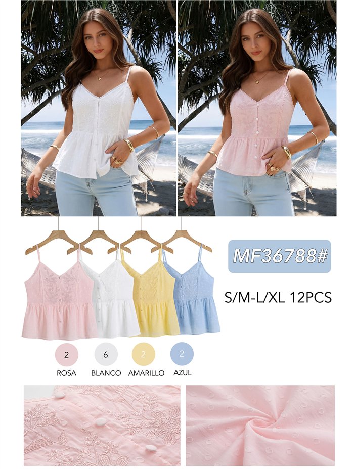 Top de renda plumetti floral bordada